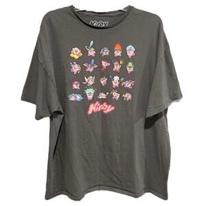 Kirby Unisex Power Up Graphic Tee Size XXL Video Game Nintendo Fandom Retro